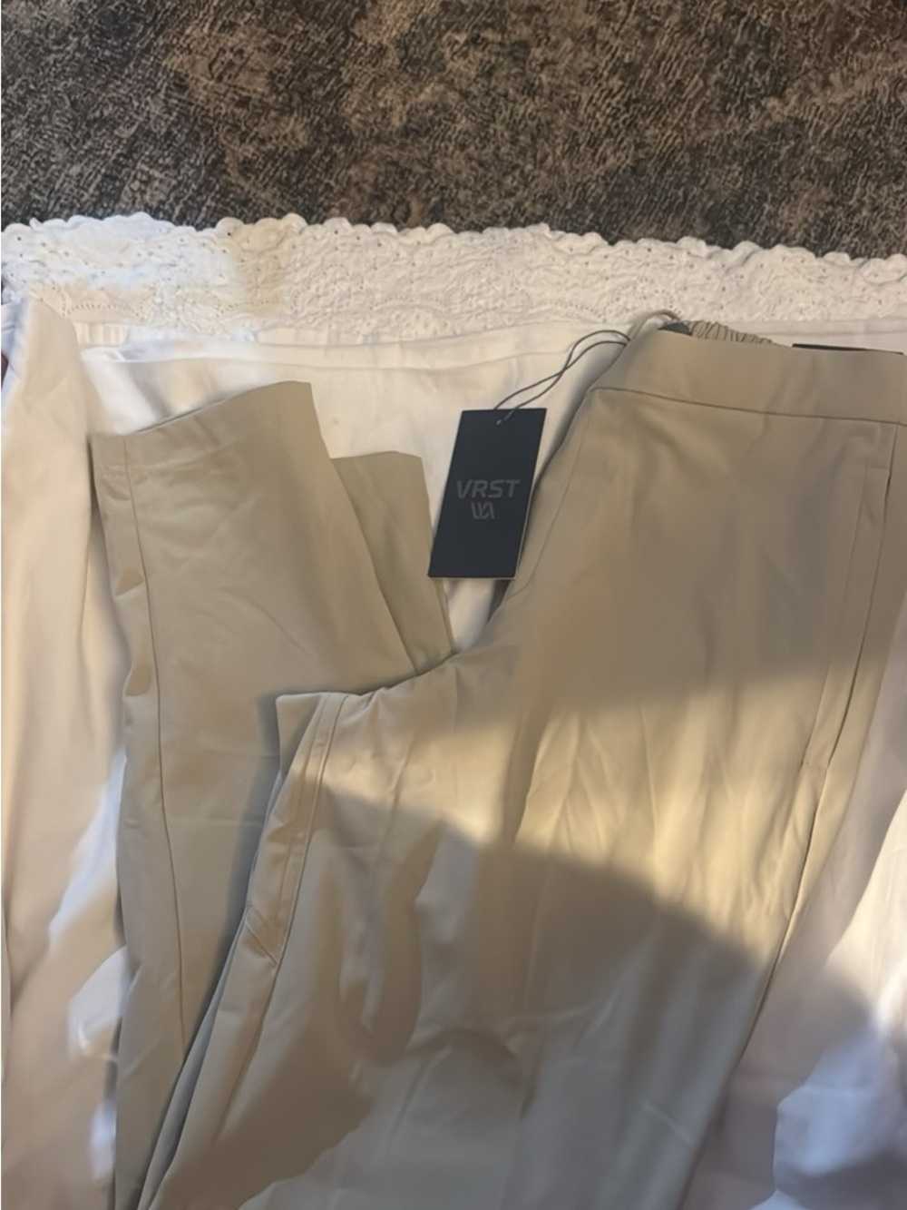 VRST Slim Tailored Dress Pants in Beige#204
